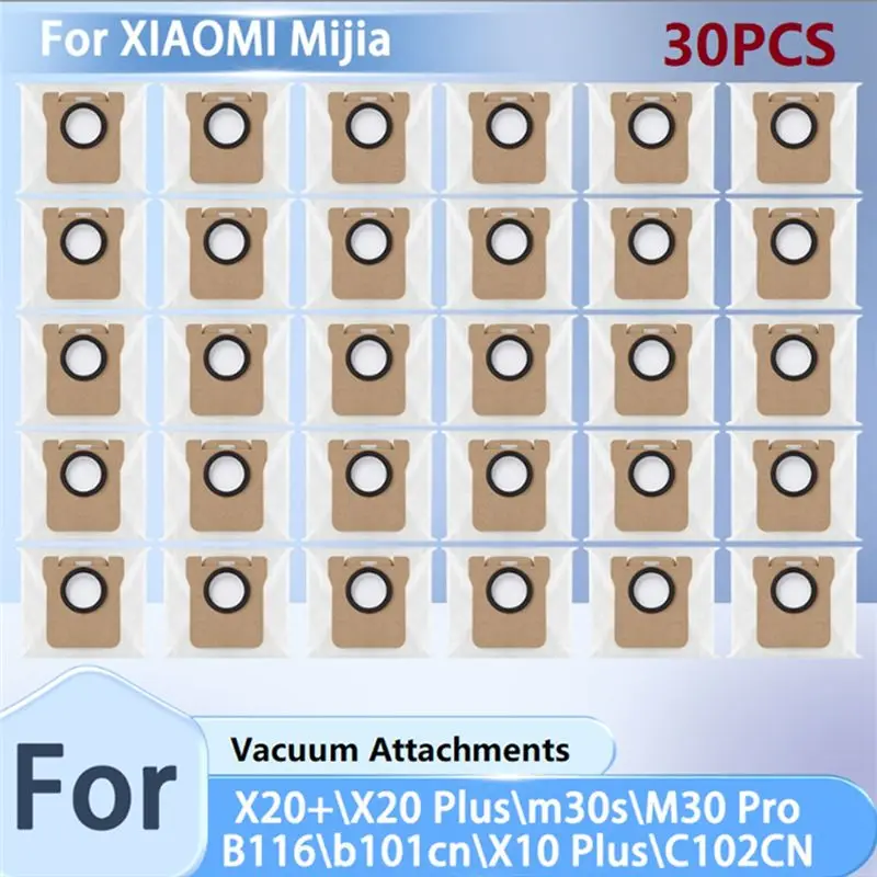 

Мешки для сбора пыли BOFO, 30 шт., для роботов-пылесосов XIAOMI Mijia X20+, X20 Plus, M30s, M30 Pro, B116, B101CN, X10 Plus, C102CN
