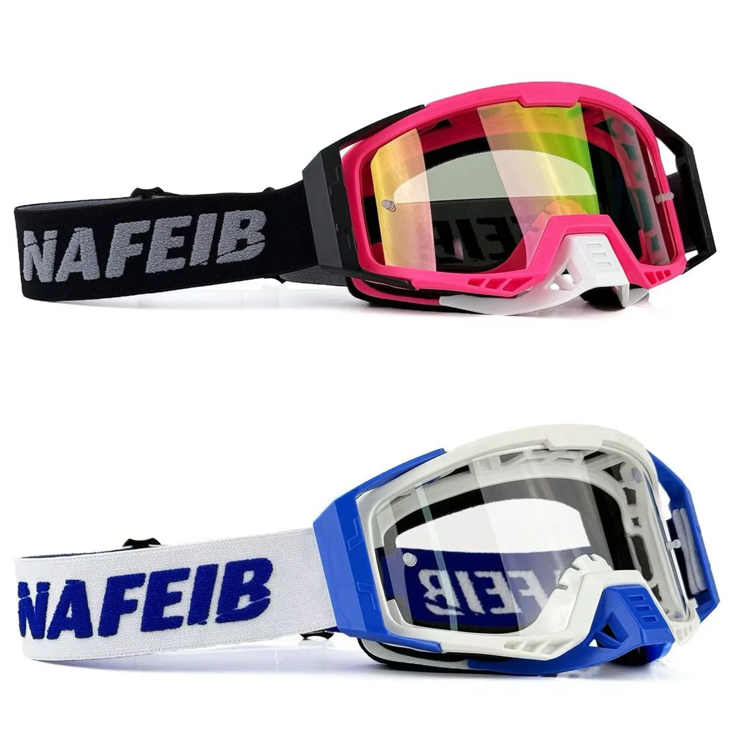 Outdoor Off‑Road Motorcycle Goggles, Anti‑UV Windproof Motocross Dirt Bike Enduro Eyewear Compatible With Helmets