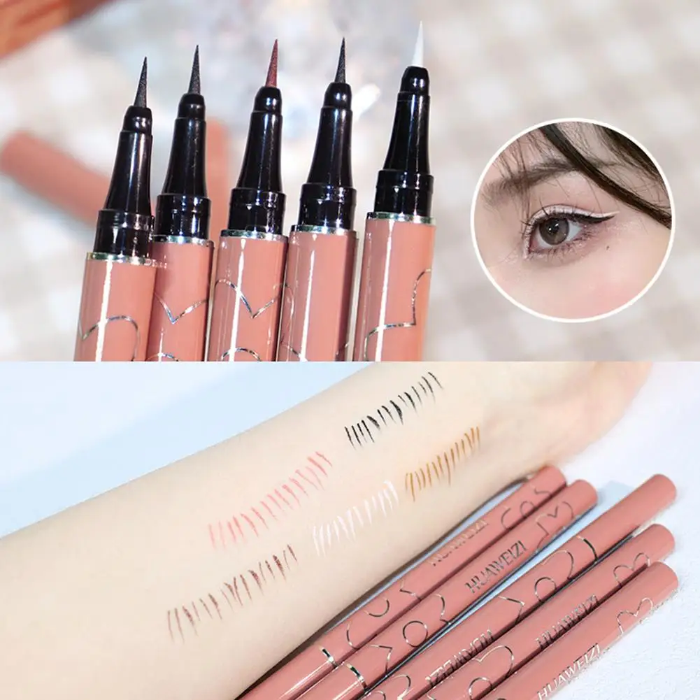 Ultra Fijne Vloeibare Eyeliner Zweetbestendig Sneldrogende Lange Make-Up Voering Cosmetica Blijvende Oog Matte Oog Pen Vloeistof B9z2