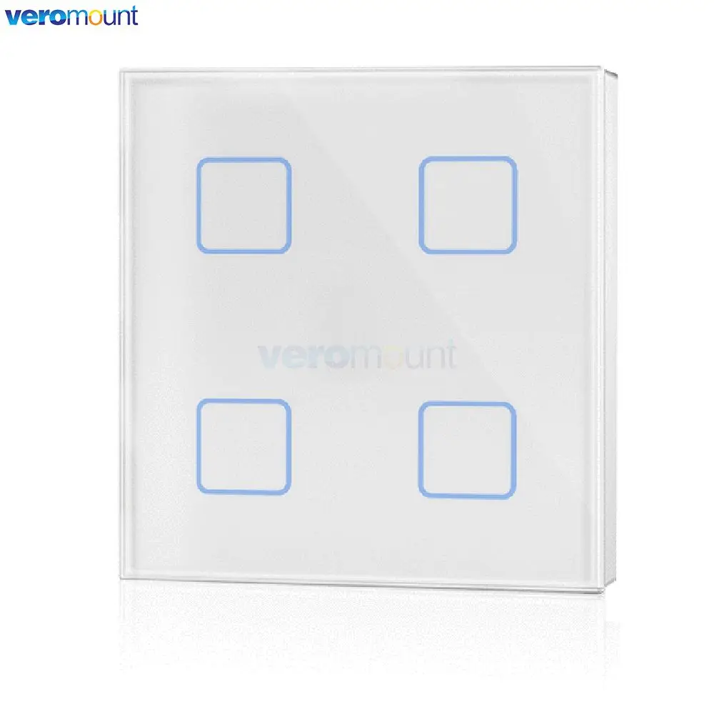 Skydance TS4-D 24V DC 4 DALI Addresses 4 button Wall Mounted Touch DALl Panel Master for Control 4 DAl Addresses