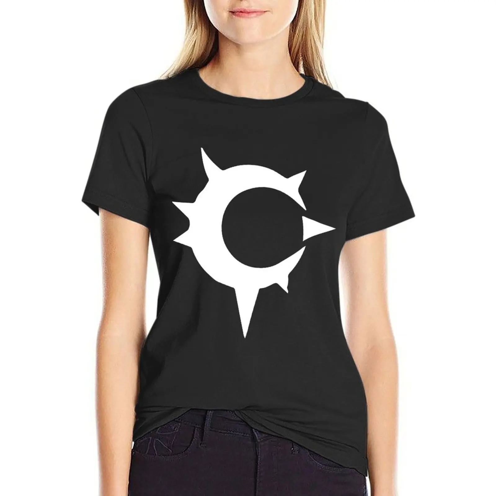 Shadowmoon Clan T-Shirt Blouse anime clothes t-shirts for Women cotton