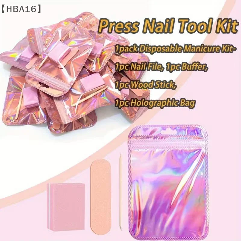 〔HBA16〕5/20 Set Nail Tool Kit, Mini Nail Files, Polishing Pads, And Sticks, Suitable For Diy Jewelry Polishing And Nail Care