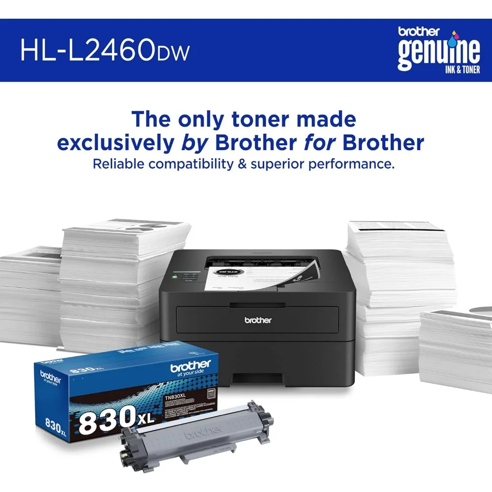 HL-L2460DW Wireless Compact Monochrome Laser Printer with Duplex, Mobile Printing image 4