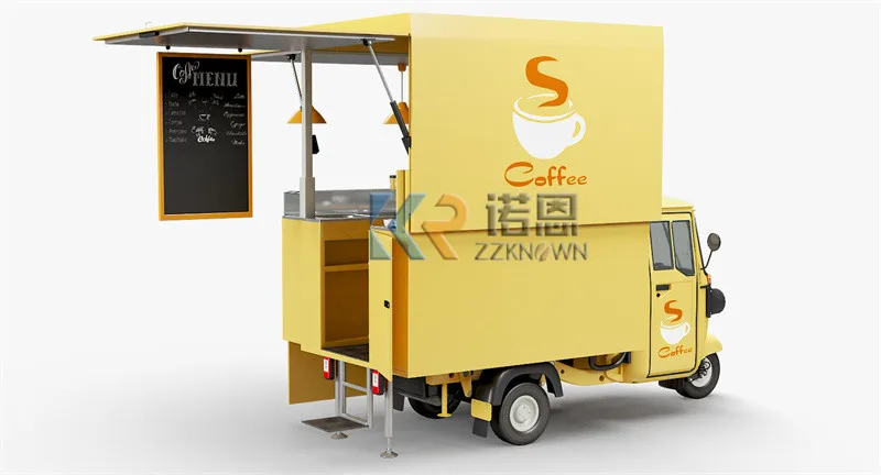 Remorque Électrique Mobile pour Snack, Mini Camion, Espresso, Café, Crème Glacée, Piaggio Ape, Distributeur existent, Kiosque