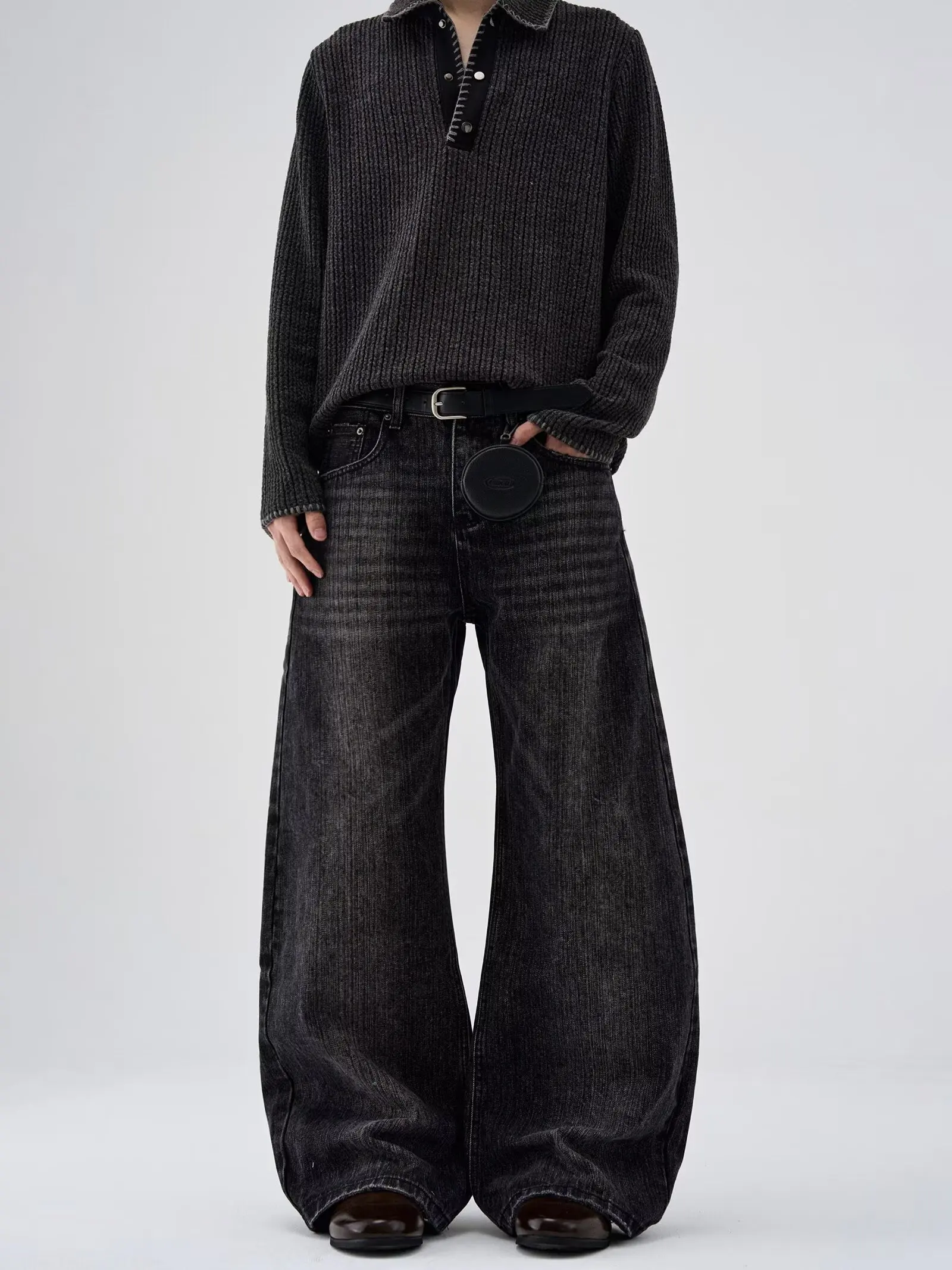 

Женские джинсы Американские хип-хоп рэп Джинсы Широкие молодежные популярные джинсы Прямые свободные брюки в стиле ретро Джинсовые брюки большого размера