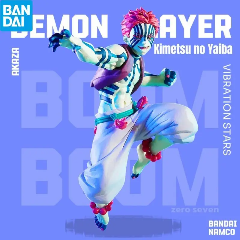 

Подлинная в наличии BANDAI NAMCO Demon Slayer: Kimetsu no Yaiba VIBRATION STARS Akaza Фигурка из ПВХ Настольное украшение Новый и нераспечатанный