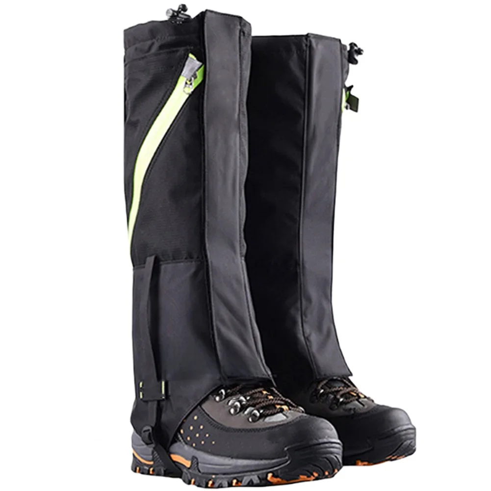 Double Layer Waterproof Snow Gaiters Thickened Leg Warmers To Terrain Protection For Outdoor Enthusiasts Hiking Climbing Parts