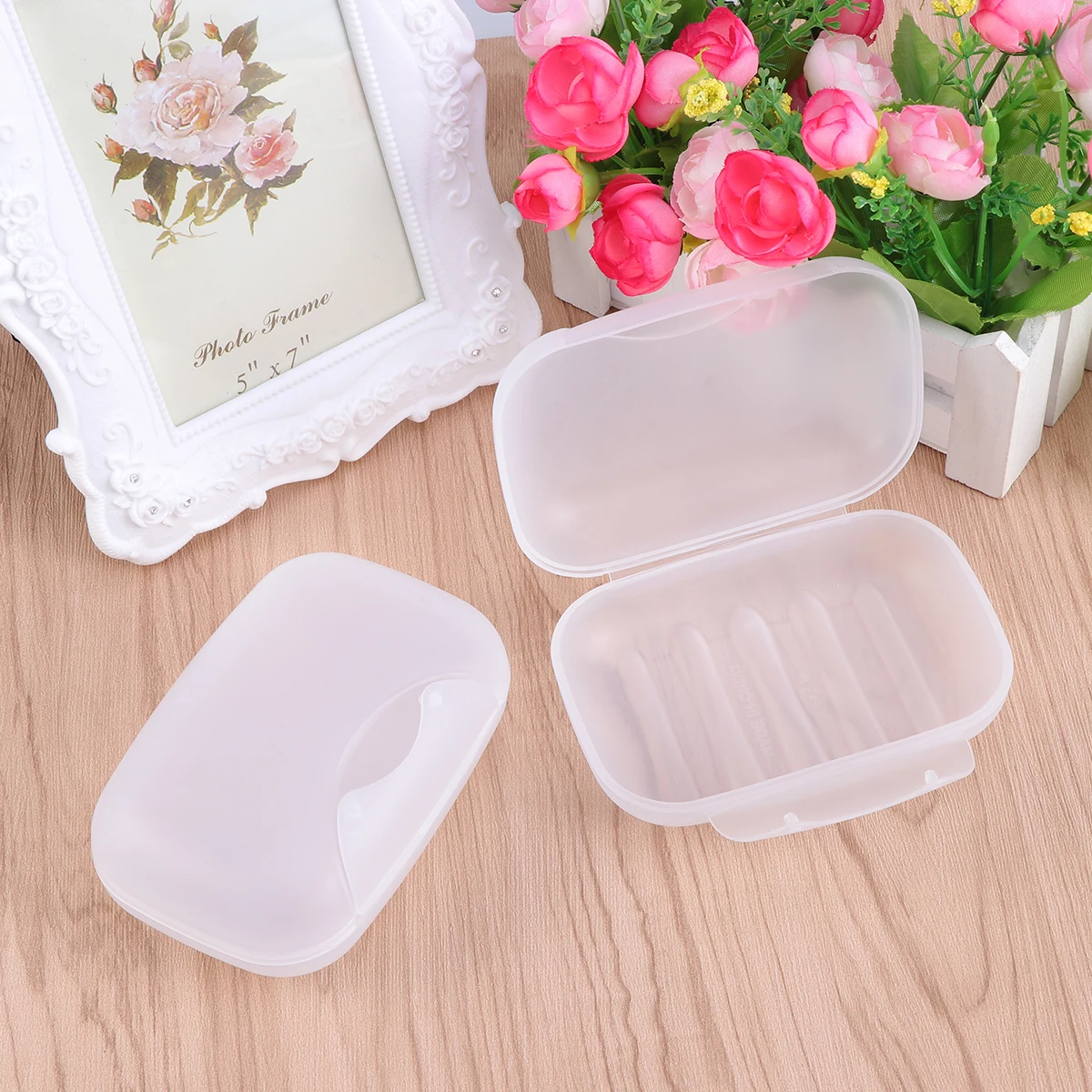 

Portable Soap PP Plastic Leak Proof Travel Size Lightweight Compact Lock Home Hiking Camping Outdoor Activities