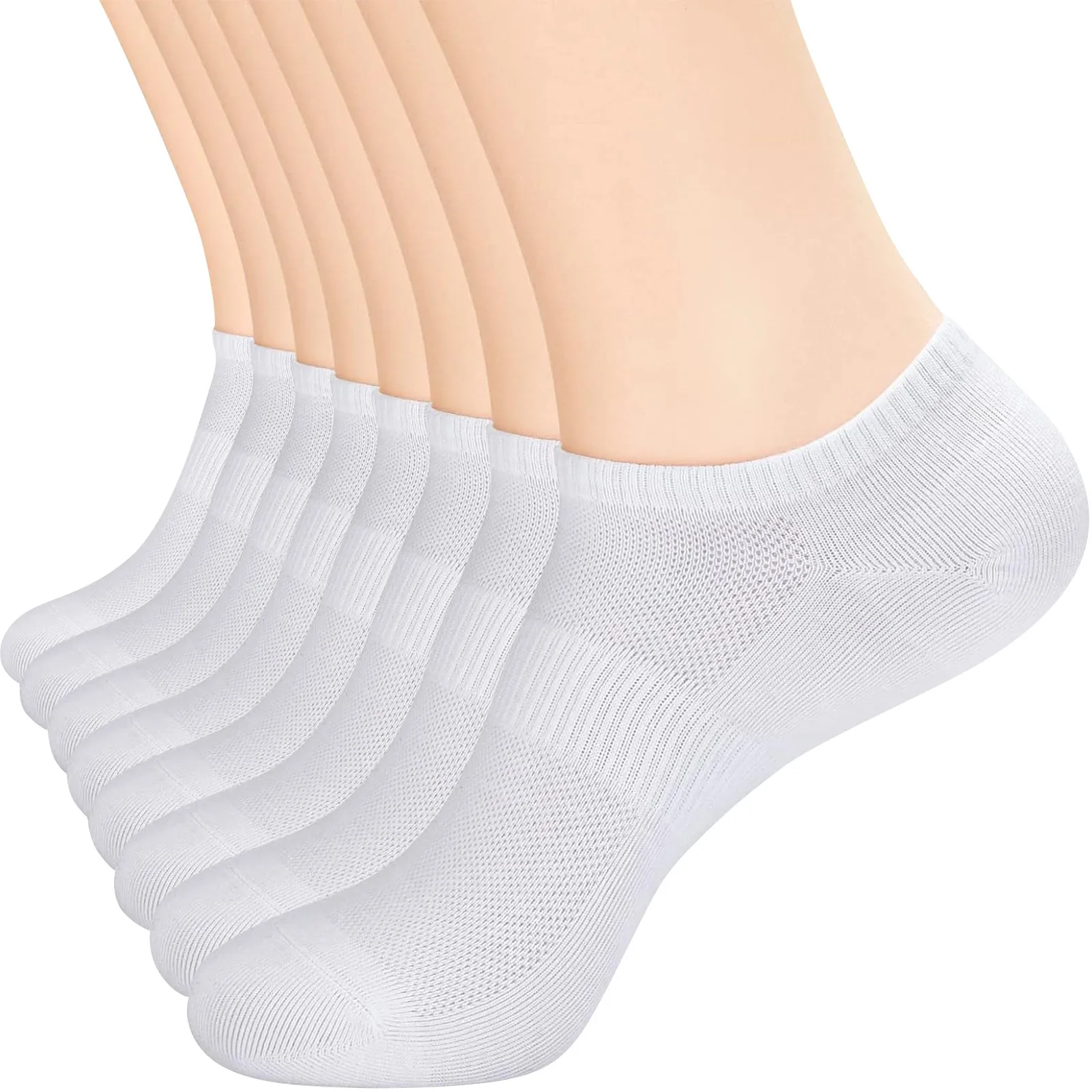 Women'S Thin Sports Running Invisible Low-Top Lightweight Socks Women'S Mesh Boat Socks - 8 Pairs Combination Pack носки женские