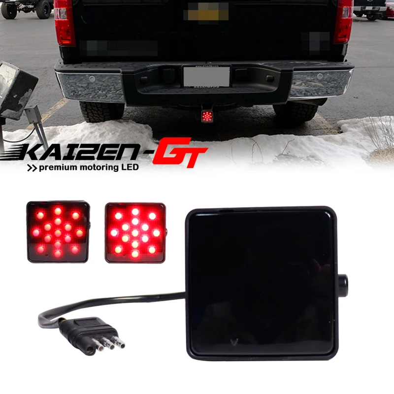 1PC 15-LED Red LED Car Tail/Brake Light, Rear Fog Light For Pickup, Trucks, SUV, Jeep with Class III 2