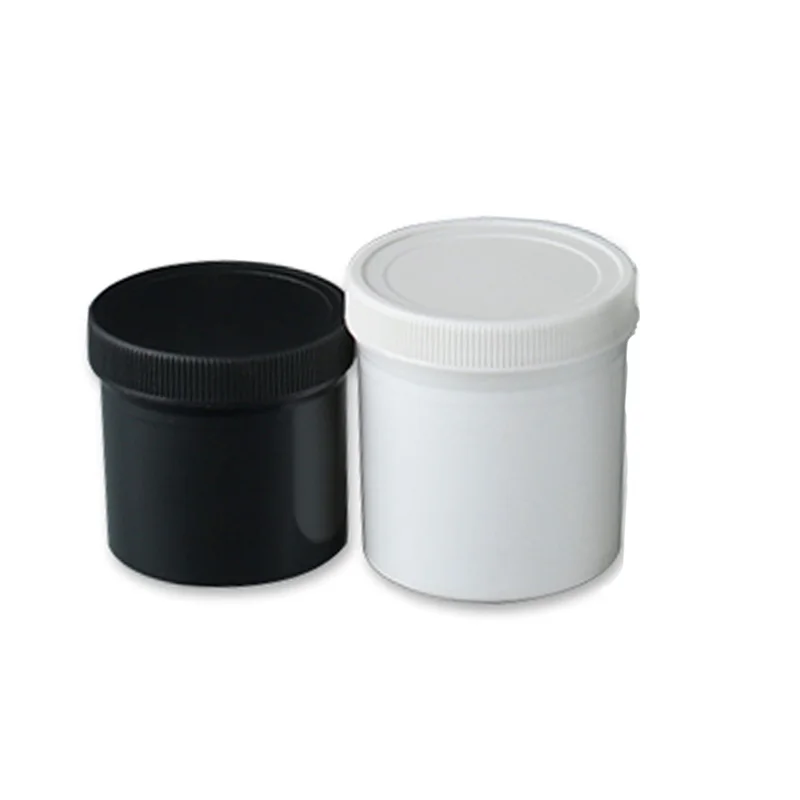 

150ML Black / White Wide Mouth Plastic Jar , 150g Mask / Cream Cans , Empty Cosmetic Container , Makeup Sub-bottling