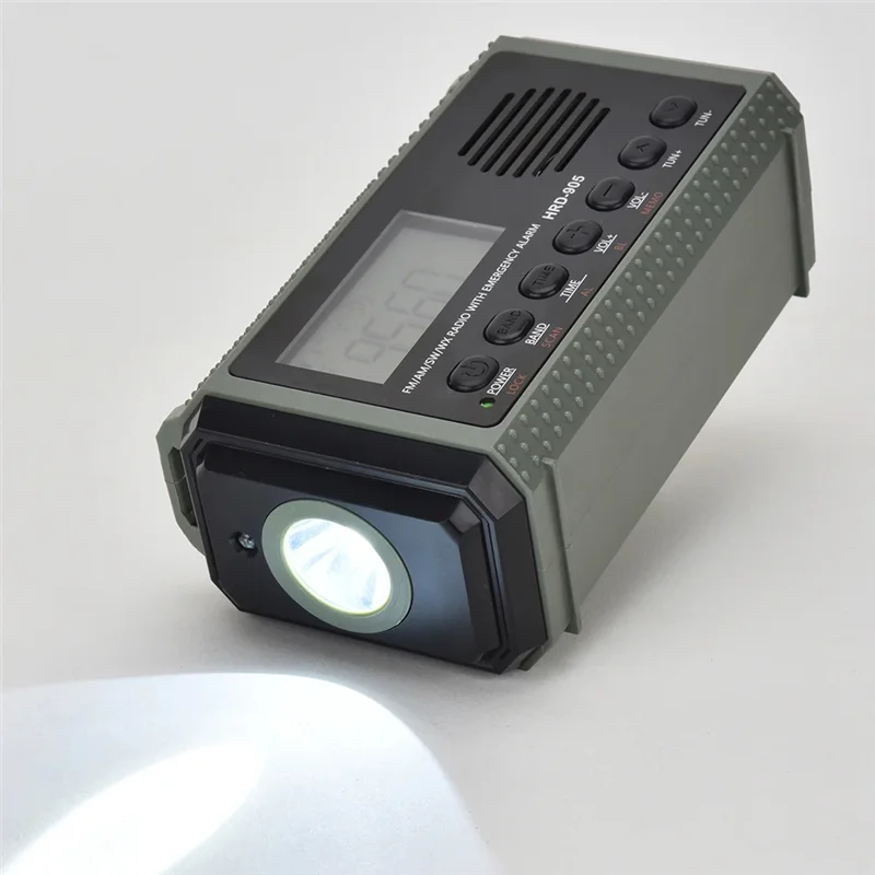 

B37B-Solar Hand Crank AM FM SW NOAA Weather Radio 4 Ways Powered 10000Mah Multifunction Radio Torch SOS Alarm Power Bank