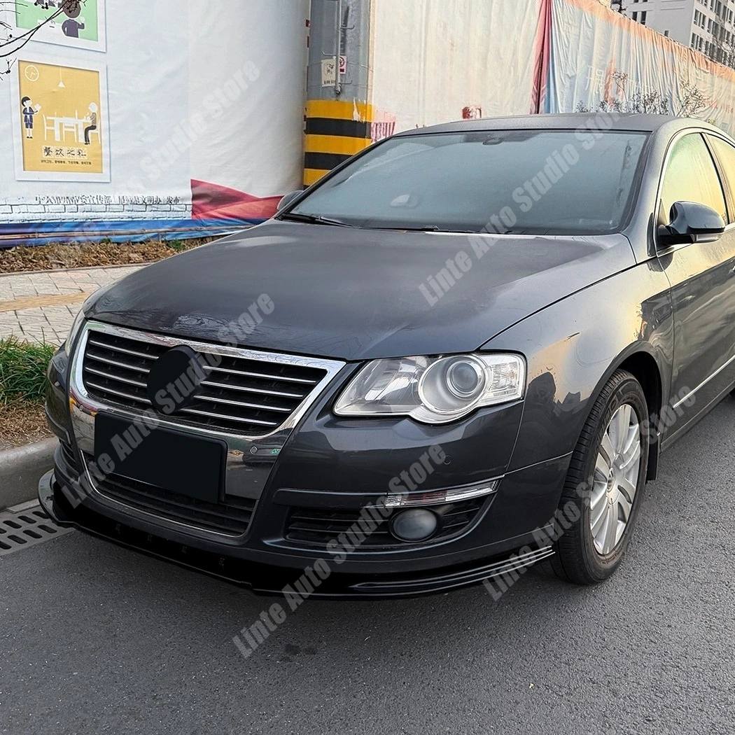 Image 3: Lame de pare-chocs avant pour Volkswagen Passat B6 2005-2010, Spoiler, Splitter, Diffuseur, Protection sous le pare-chocs, Kits carrosserie, Tuning