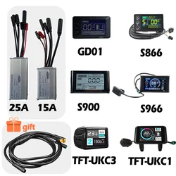 E-Bike Display 24V/36V/48V S866 Color Screens WP Plug S966 for Electric Bicycle Conversion Kit S900 UKC1 UKC3 JN Controller 750W