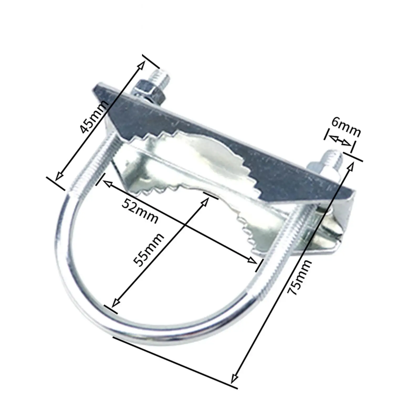 U Parafusos Montagem Antena Mastro Braçadeira Suporte Antena Clip para Umbrella Television, Eletrônica ao ar livre Varas de pesca