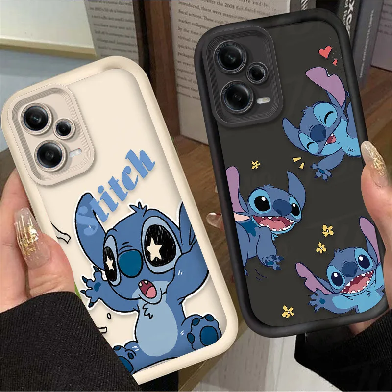 Coque souple Disney Cartoon Stitch, coque pour Xiaomi Redmi Note 13 12 11 Pro Plus 4G 5G 12S 11S 10S 10 9 9S Redmi 14C 13C 12C A3 12