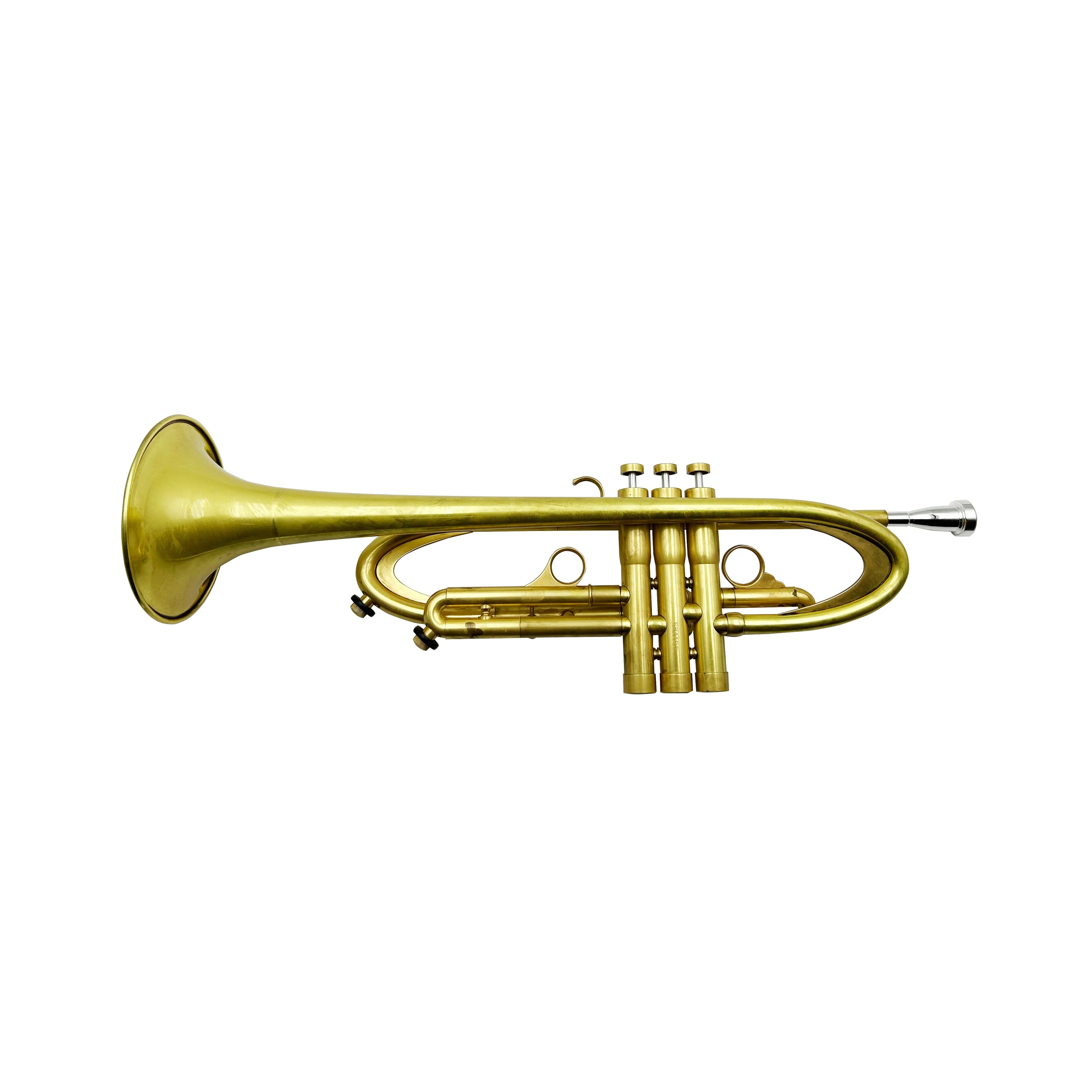 Bb Trumpet Vintage Yellow Finish Brass Body 3 Piston Valves Professional Musical Instrument For Band Concert Players