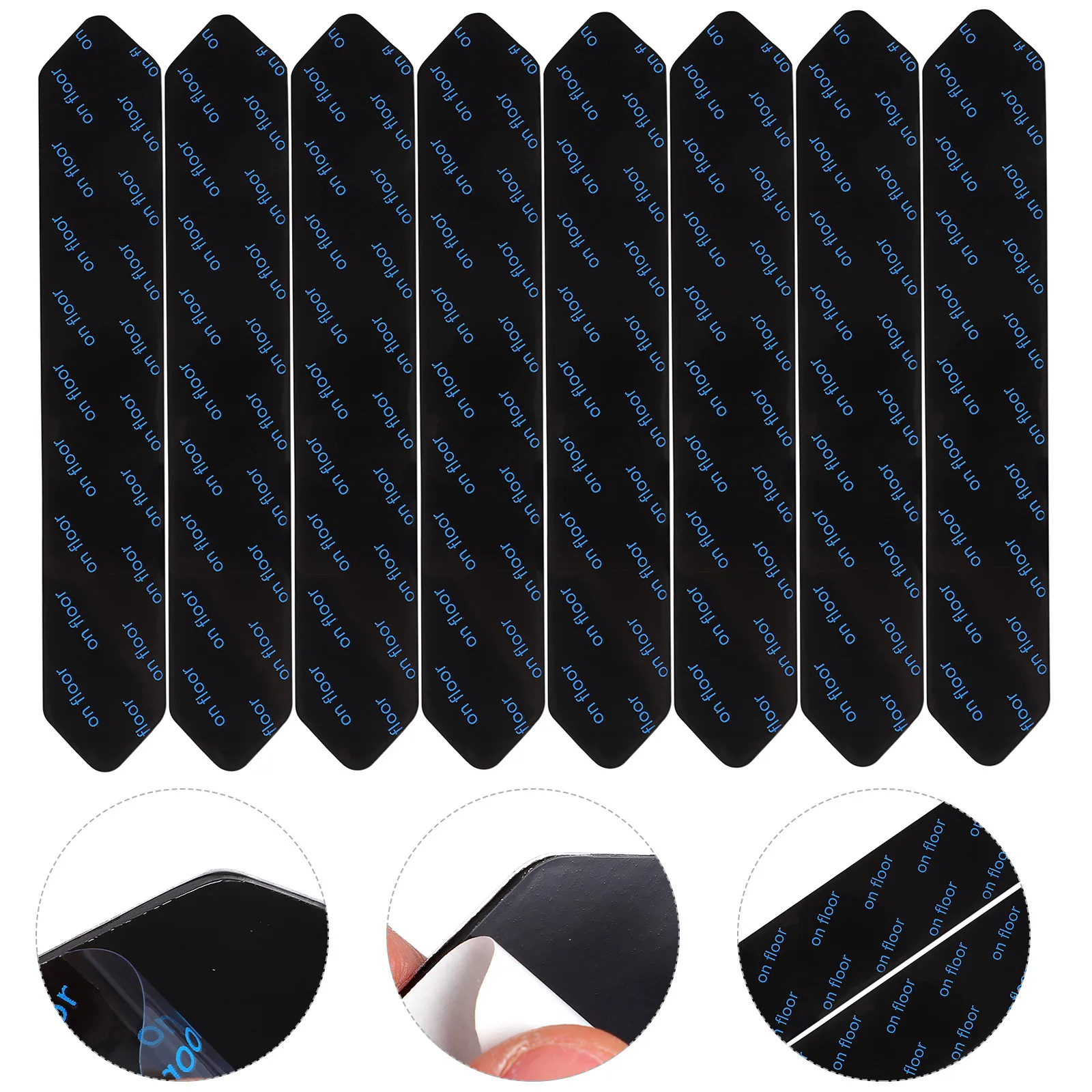 

Набор из 16 многоразовых фиксаторов для ковров: наклейки против скручивания, противоскользящая лента для защиты пола, сильная фиксация без повреждений