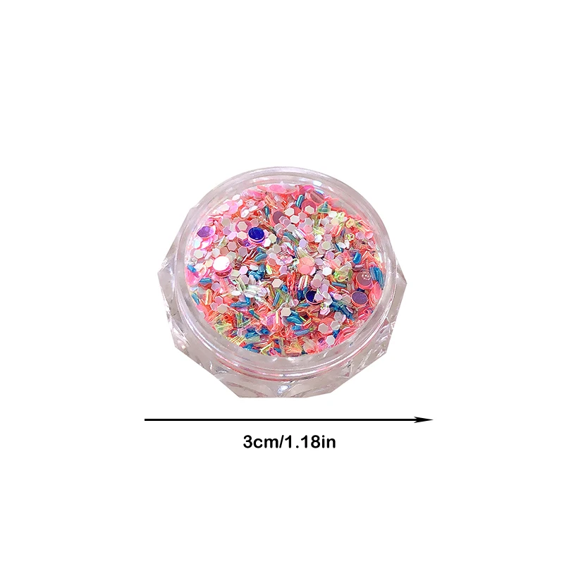 A Box Sparkly Star Macaron Nails Sequins Bright Spangles Slices DIY Charm Flakes Decor Accessories Paillettes