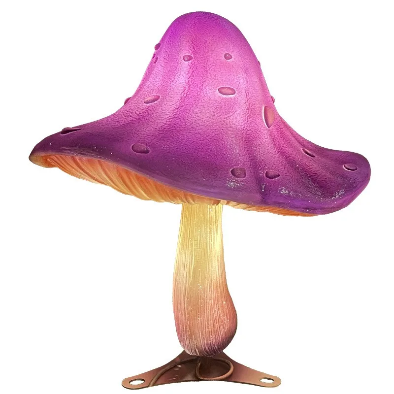 Simulation purple mushroom lamp group modeling landscape decoration atmosphere lawn garden scenic cultural tourism grass lamp
