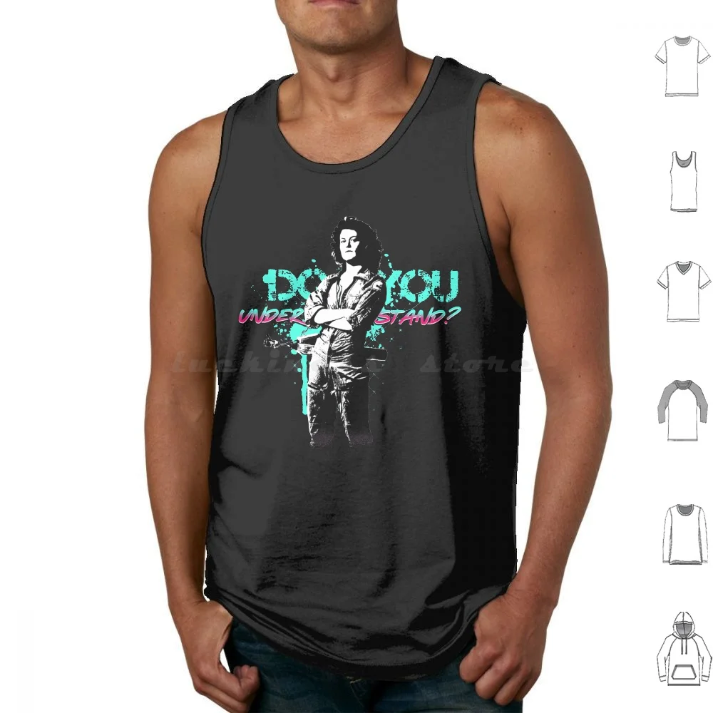 Do You Understand ? Tank Tops Print Cotton Ripley Ellen Hicks Apone Xenomorph 3 Movie 2 Movies 1986 1986 Kid In