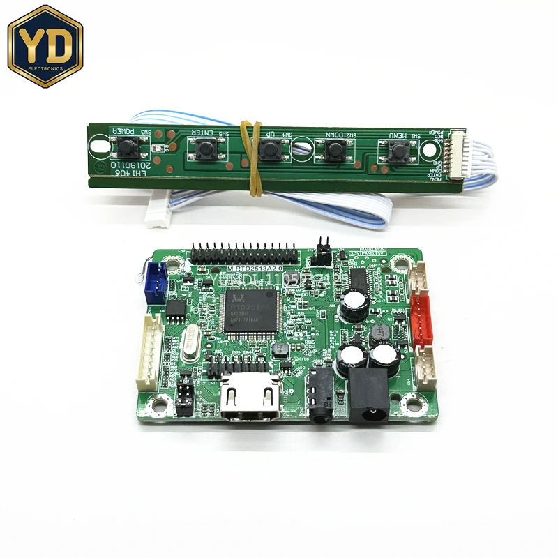 YD New Program-free RTD2513V1.0 LCD Business Display Industrial Control Motherboard HDMI Input To LVDS Output HD Driver Board