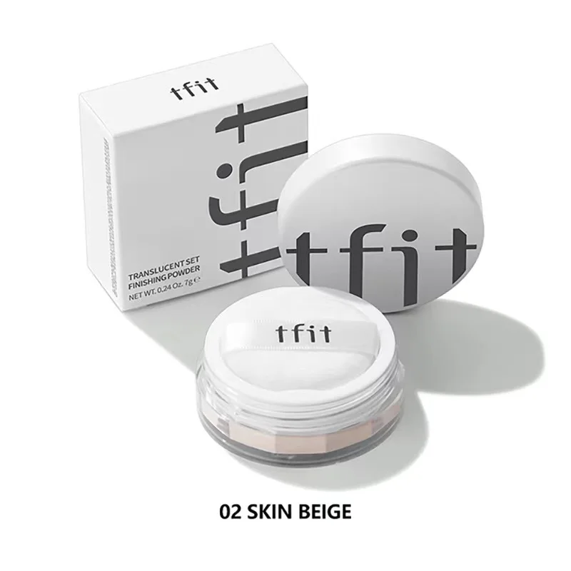 TFIT Translucent Set Finishing Powder With Puff Soft Focus Loose Powder 7g Face Makeup Breathable, Concealing Brightening