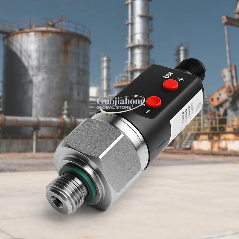

Compact Smart 304 Stainless Steel Pressure Switch PNP/NPN Settable Measurable Gauge Negative Pressure IP67 Rated Air Compressor
