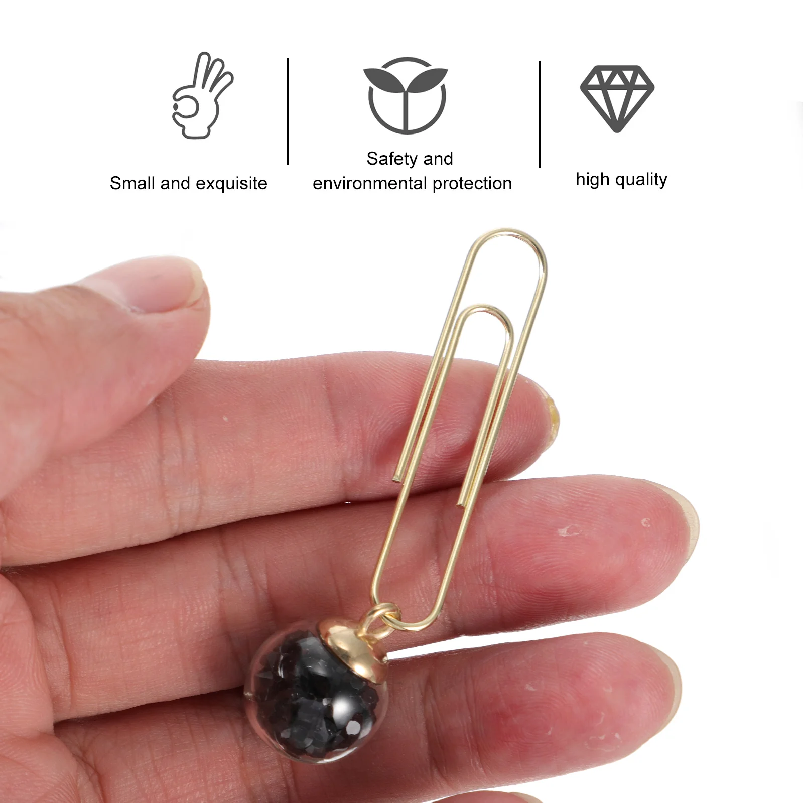 

5 Pcs Decorative Zinc Alloy Paper Clips Adorable Design Safe Non Scratch Office School Document ganizing Clips