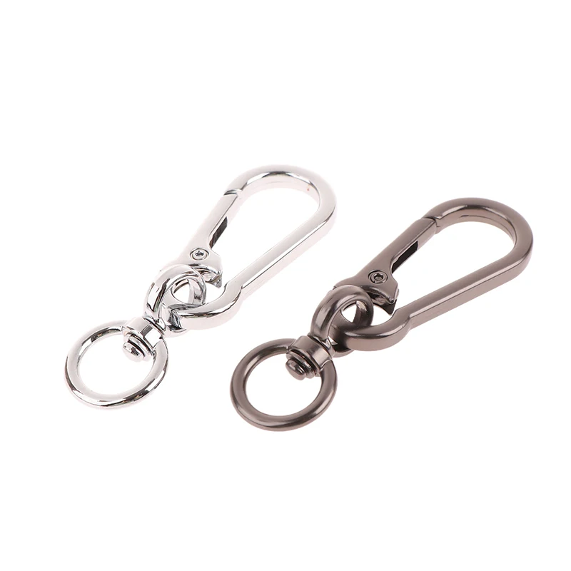 1Pc Metal 360° Gourd Buckle Keychain Climbing Hook Car Keychain Strong Carabiner Shape Keychain Accessories Hook O Ring Key Ring