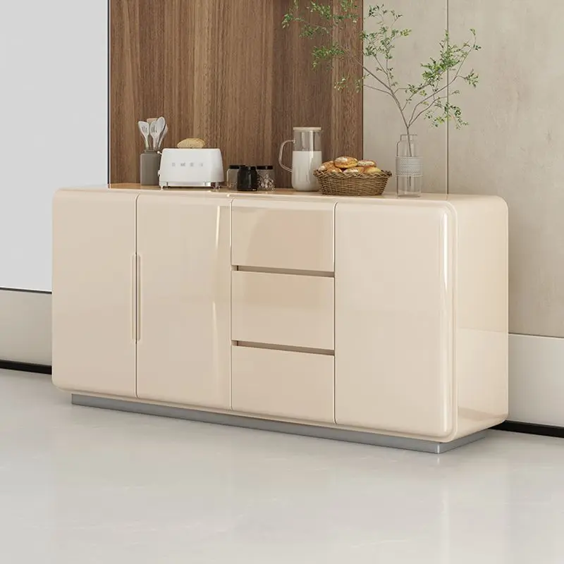 

New popular light luxury paint dining side cabinet home dining room wall storage living room cabinet kitchen storage