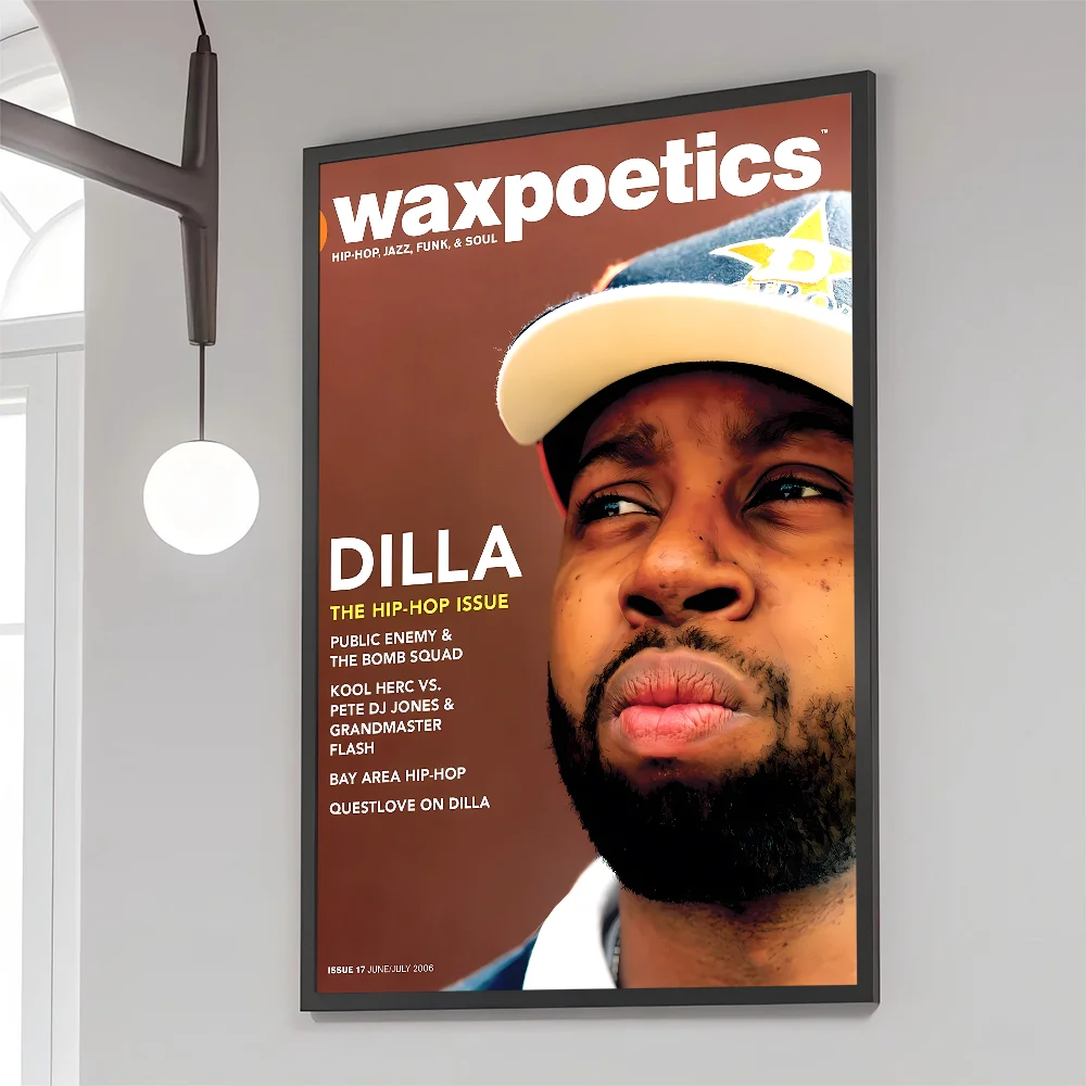 1PC J-J D-Dilla Poster Movie Sticky Posters Retro Kraft Paper Sticker DIY Room Bar Cafe Aesthetic Art Wall Painting