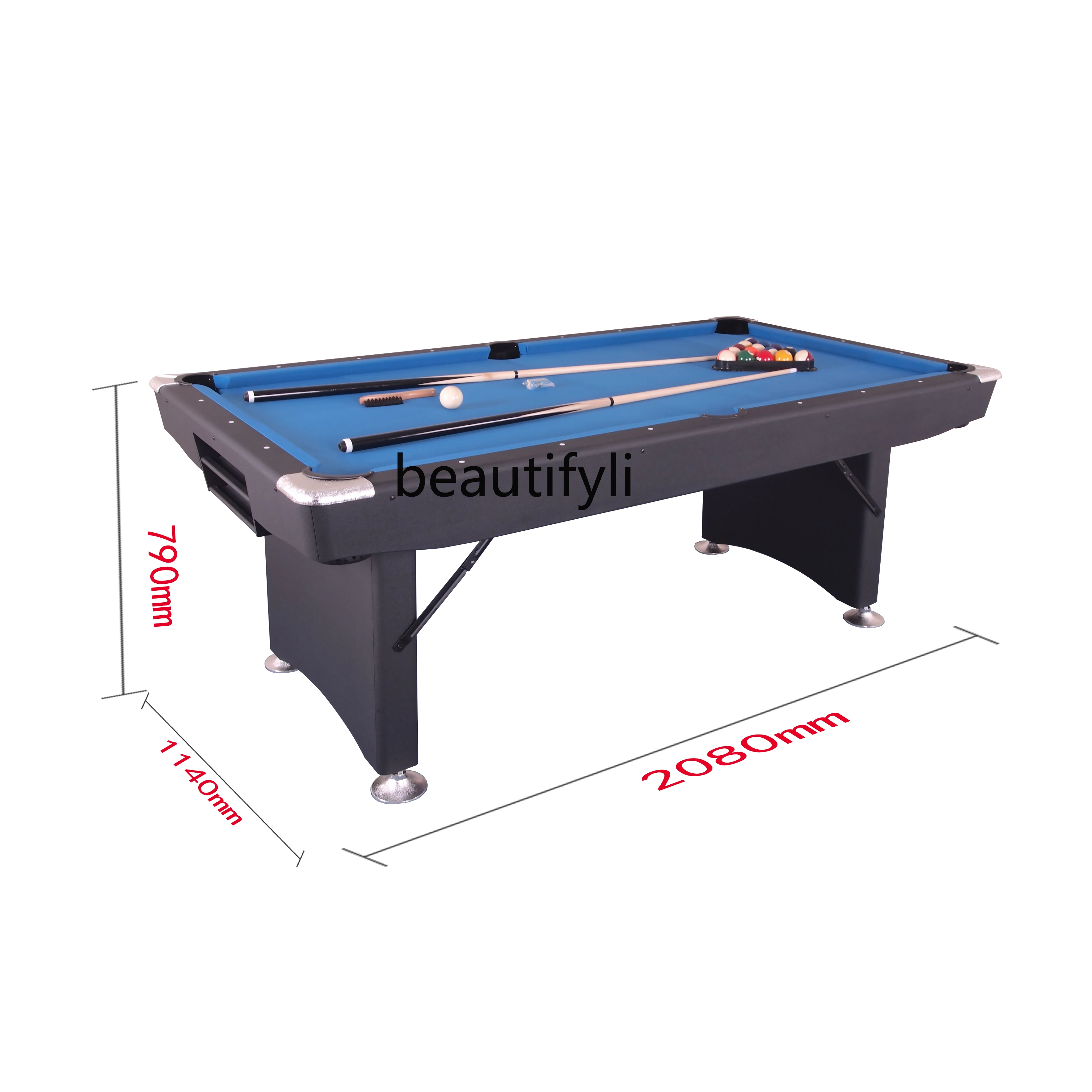 Household folding adult small fancy nine-ball table non-standard billiard table American black eight-table case