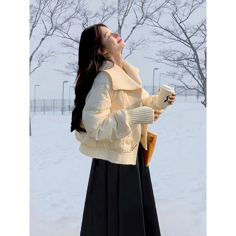 

ort Cotton Jaet, женский осенне-зимний комплект больших размеров с юбкой-стойкой, теплый длинный наряд свека