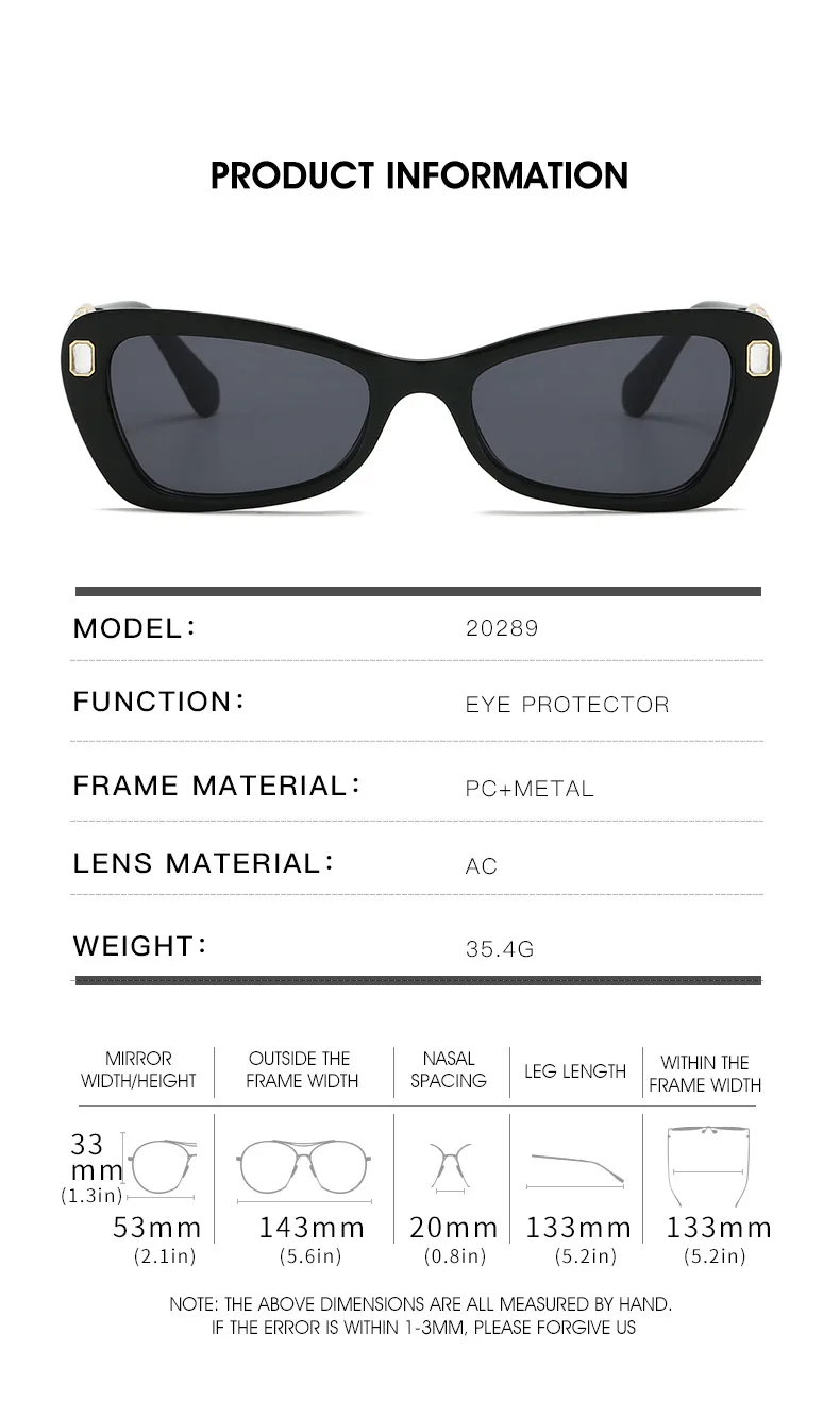 Strass-Katzenaugen-Sonnenbrille für Damen, Schwarz, Y2K-Diamant-Sonnenbrille, Vintage-Herren-Bling-Party-Sonnenbrille, Brillen – Detail 8