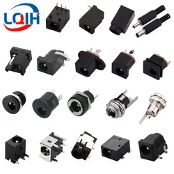 10Pcs DC Connectors 5.5x2.1mm 3.5x1.3mm DC Power Plug Male Female Jack Socket Nut Panel Mount DC Power Adapter Connector 5.5*2.1