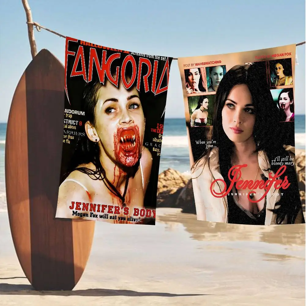 Pop Movie Jennifer Body Microfiber Printed Beach Towel Mountain Climbing Yoga Beach Swimming Running Absorbent Soft Towel