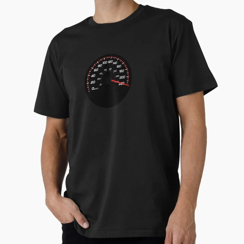 

Speedometer Cafe racer Gift t shirt for Motorcycle Rider 100% cotton O-Neck Short Sleeve Graphic Clothes All size tops