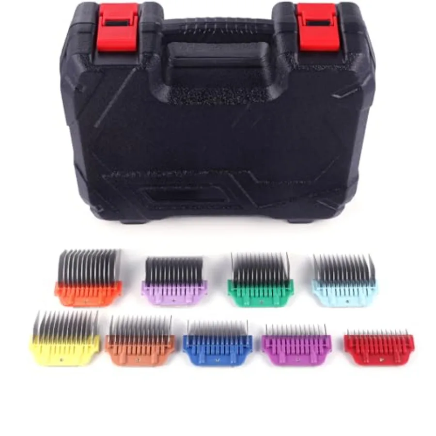 

Dog Animal Stainless Steel Wide Clipper Attachment Guard Comb Set for A5 Series Snap-On/Off Design Combs Only for 10W/15W/30W W