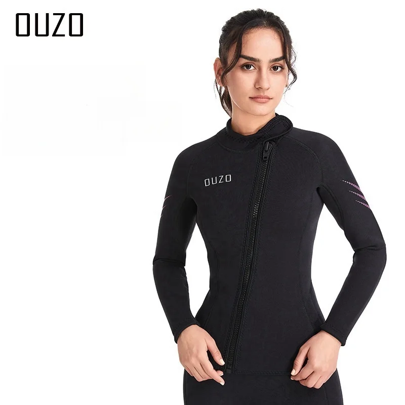 3mm diving suit men\'s women\'s split cold-proof warm jacket pants snorkeling surfing winter swimsuit neoprene wetsuit scuba