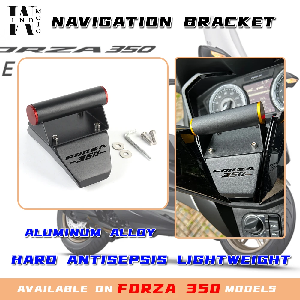 Navigation bracket for Honda Forza350 stainless steel Phone navigation bracket mobile phone holder