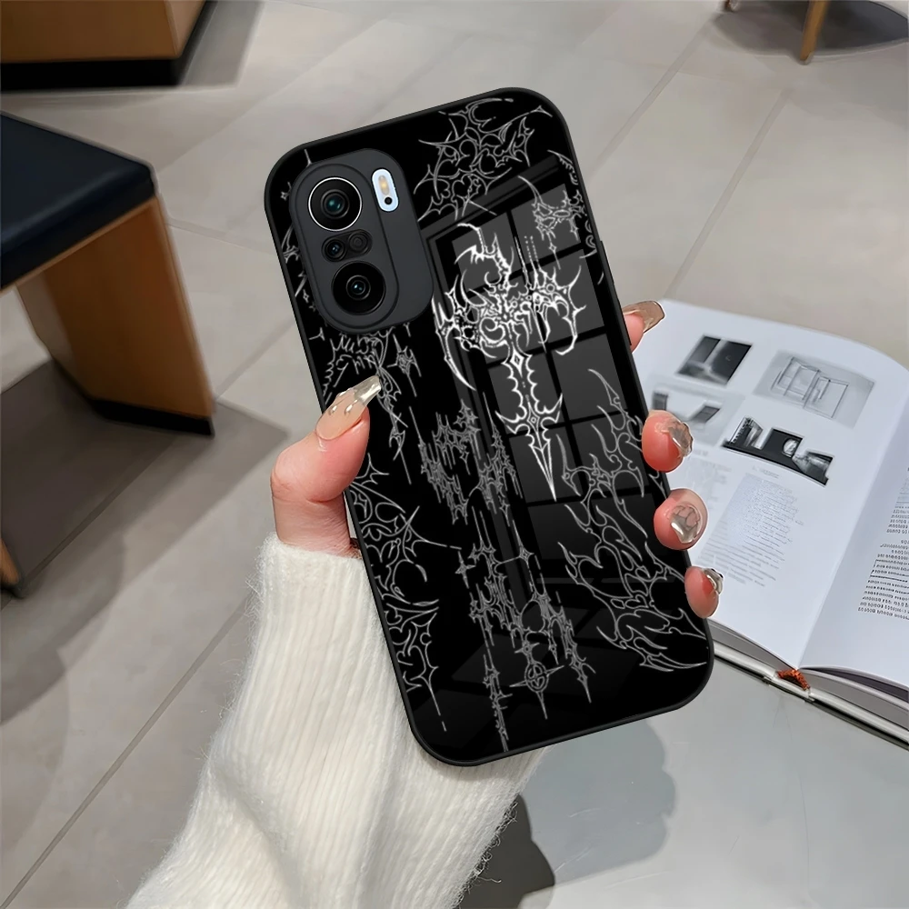 Cyber Sigil Cross Phone Case for Redmi 12c 13c 12 13 Note 13 Pro Plus 11 12 Pro 10 11s 12s Tempered Glass Cover