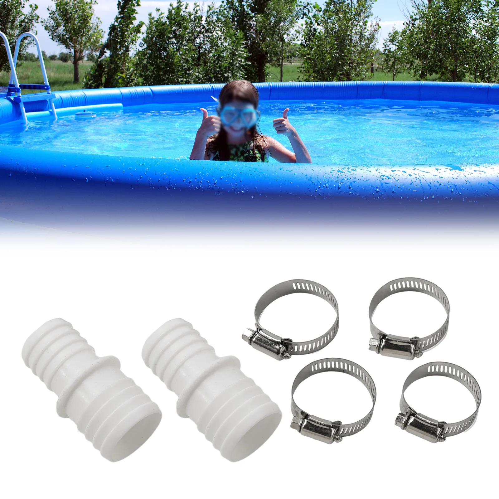 Hose Clamps Hose Connector Hose Nozzles Pangaea Tech Pool Hose Connector Practical Stainless Steel Hose Nozzles