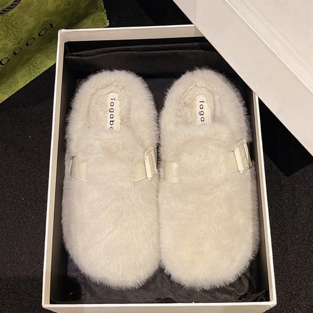 

Женские тапочки на платформе, новинка 2026, осенние и зимние высококачественные хлопковые тапочки Baotou