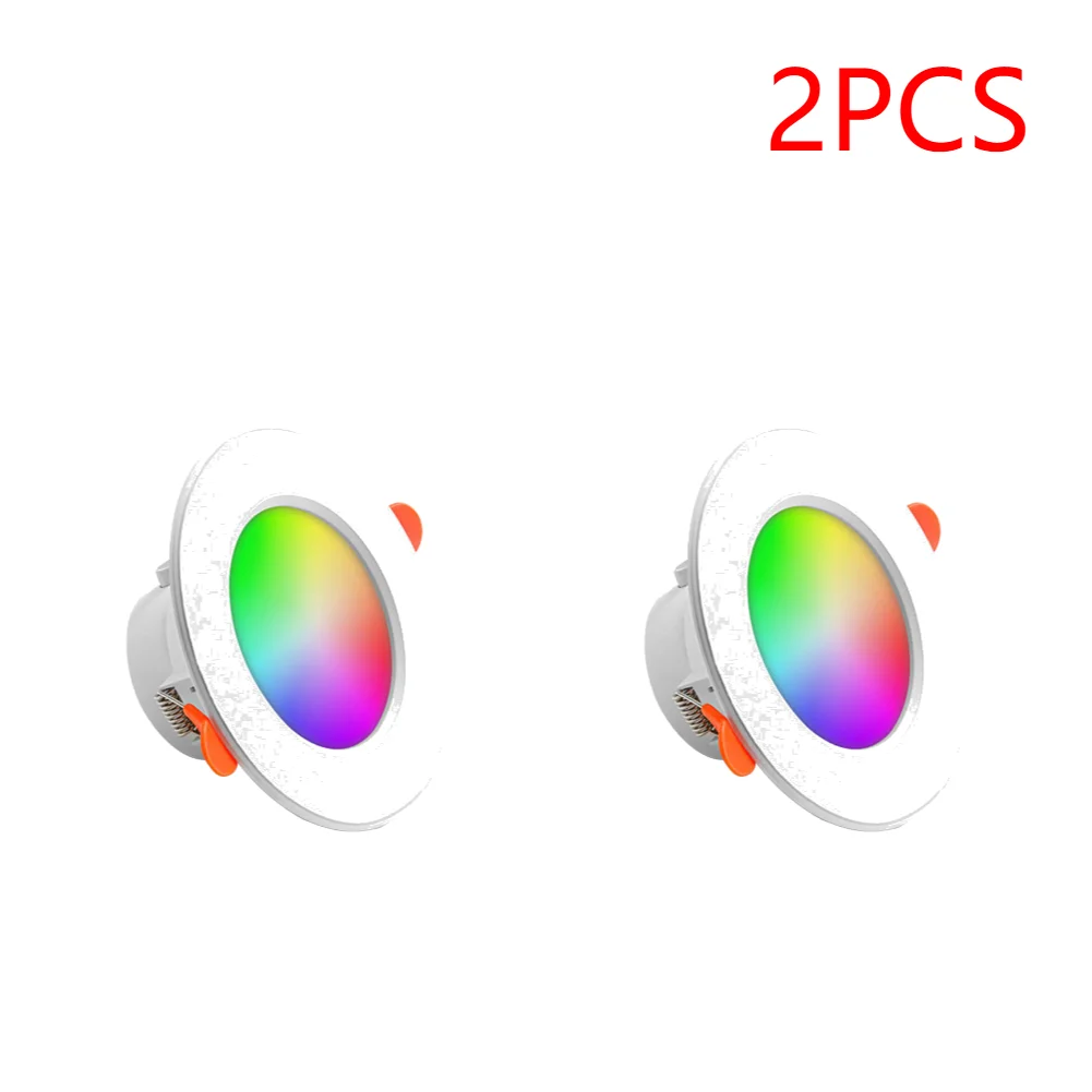 1-10 Stuks Rgb Led Downlight 10W Tuya Bluetooth Slimme Plafondlamp Gb + Cw + Ww Dimbare Spotlight Voice Control Voor Google Alexa Home