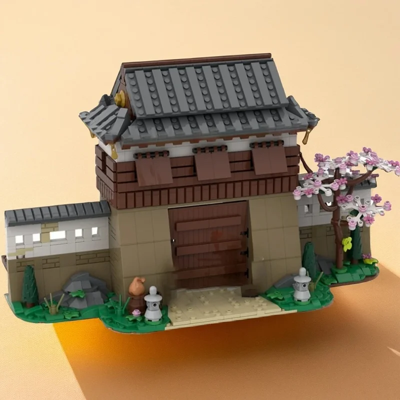1603PCS MOC Medieval Castle Samurai Town Gates 2 Model Collectible Display DIY Creative Building Blocks Gift Decoration Blocks