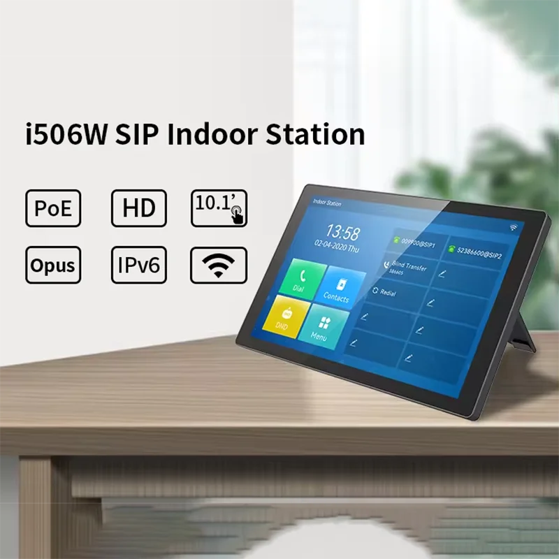 

10.1 Inch Linux Touch Screen SIP Indoor Station- IP Intercom Monitor two-way intercom remote door opening Touch Panel