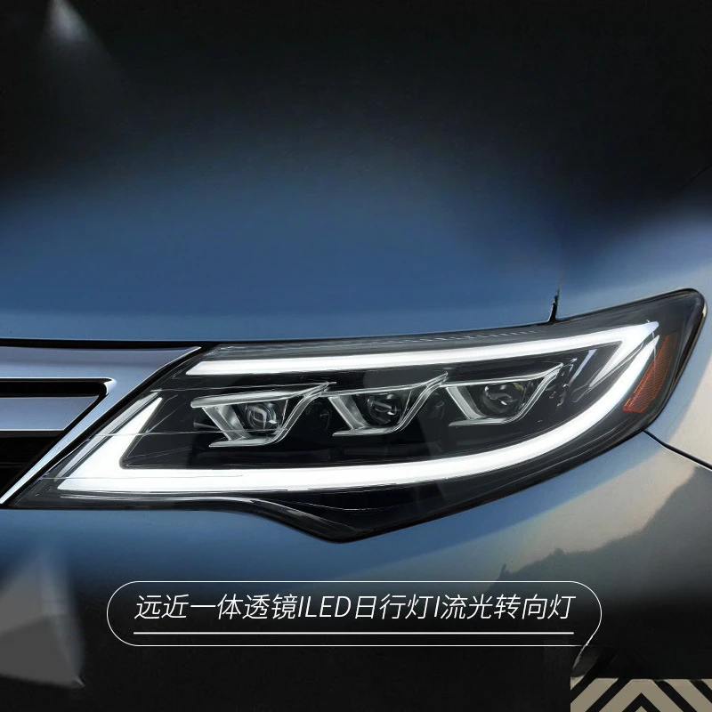 Suitable for Camry US  2012-2014version headlight assembly modification with LED daytime running lights and sequential turn sign