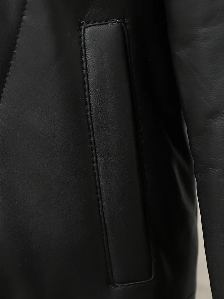 Manteau long chaud décontracté pour femme, veste femme, vêtements d'extérieur d'hiver, document noir, haute qualité, nouveau, 2024