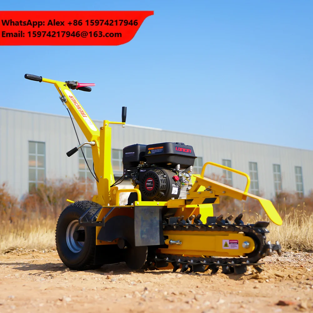 AUSTTER Chain Saw Trencher Machine Agricultural Mini Trenchers